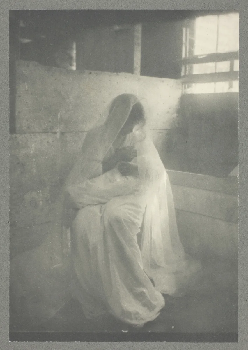 The Manger, No. 2 from the portfolio "American Pictorial Photography, Series II” (1901); edition 34/150 by Gertrude Käsebier, print, 1899