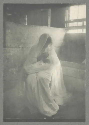 The Manger, No. 2 from the portfolio "American Pictorial Photography, Series II” (1901); edition 34/150 by Gertrude Käsebier, print, 1899