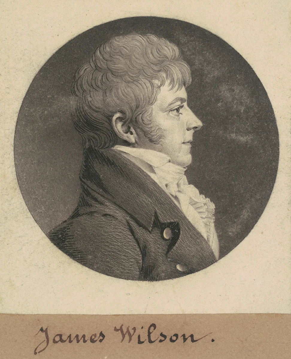 James Wilson by Charles B. J. Févret de Saint-Mémin, print, 1809