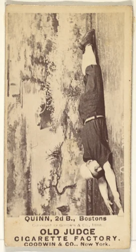 Quinn, 2nd Base, Boston, from the Old Judge series (N172) for Old Judge Cigarettes by Goodwin & Company, photograph, 1888