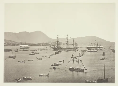 The Harbour, Hong-Kong by John Thomson, photograph, 1863-1873