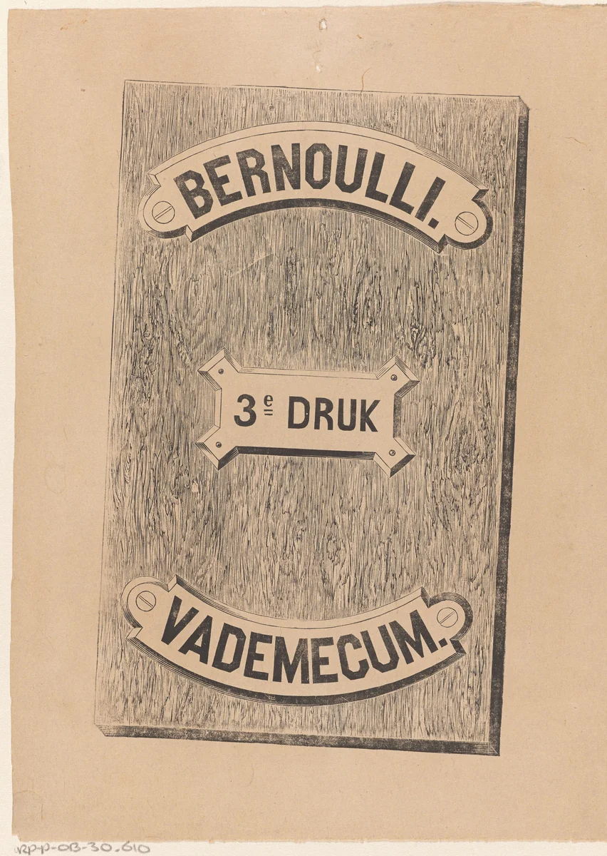 Vademecum van Bernoulli by Isaac Weissenbruch, print, 1836-1912