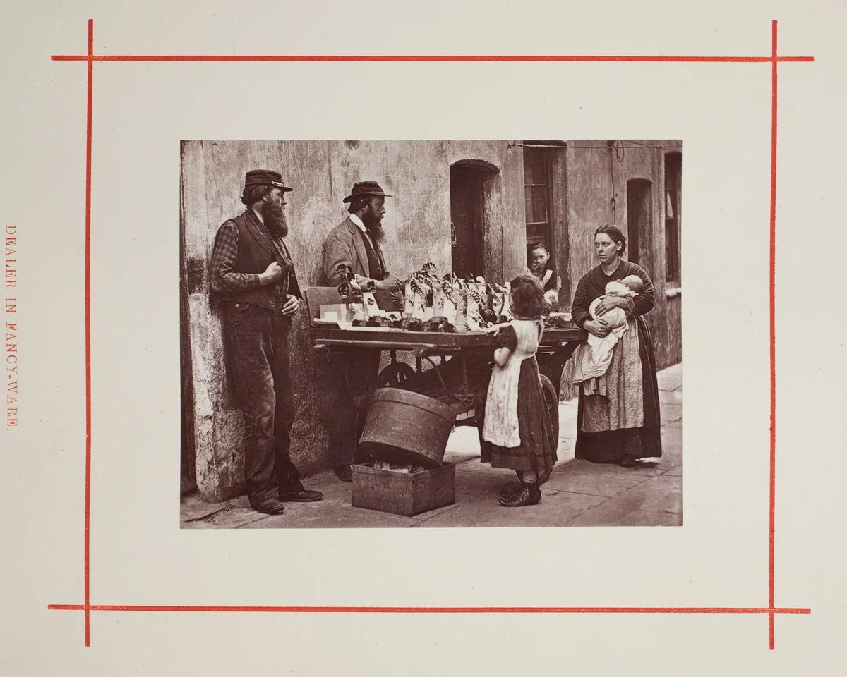 Dealer in Fancy-Ware by John Thomson, photograph, 1877