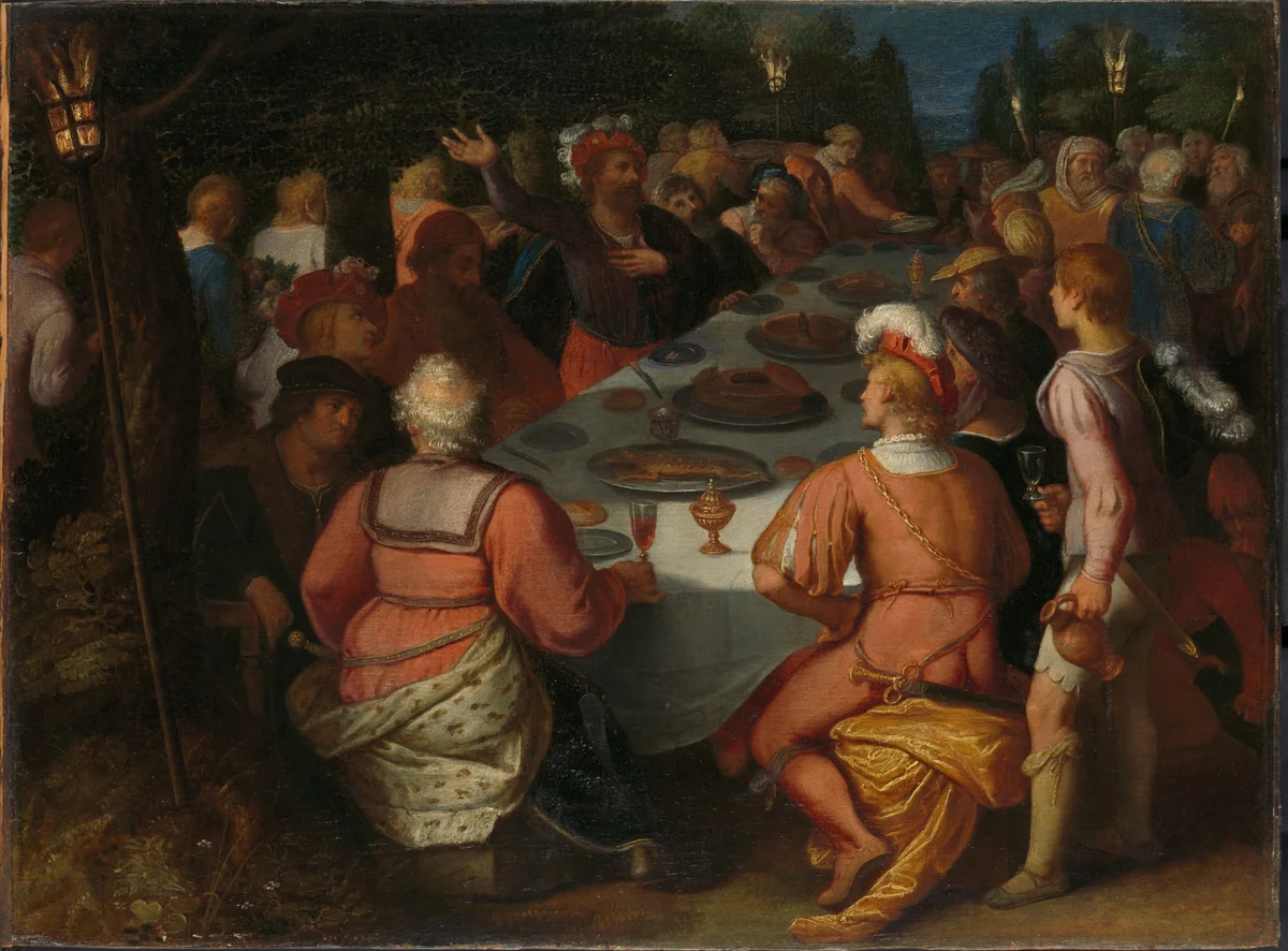 The Conspiracy of Julius Civilis and the Batavians in a Sacred Grove by Otto van Veen, painting, 1600-1613