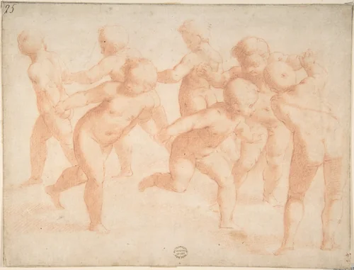 Children Dancing by anonymous, drawing, 1500-1600