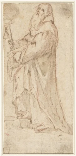 Heilige Antonius by Unknown, drawing, 1573-1610