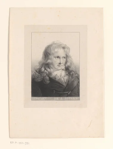 Portret van de schrijver en botanicus Jacques-Henri Bernardin de Saint-Pierre by anonymous, print, 1826-1835