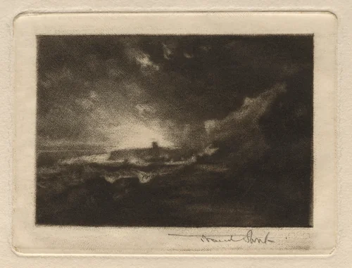 Scarborough by Frank Short, print, 1884