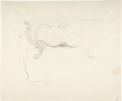 Design for a Chest by anonymous, drawing, 1765-1795
