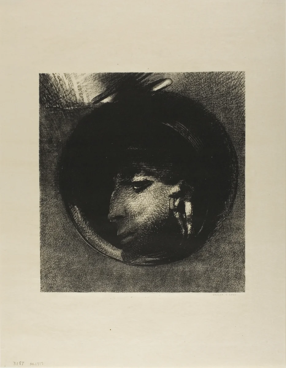 Auricular Cell by Odilon Redon, print, 1894