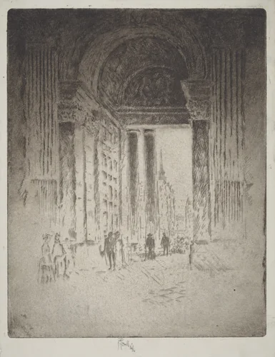 West Door, St. Paul's by Joseph Pennell, print, 1903