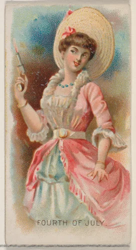 Fourth of July, United States, from the Holidays series (N80) for Duke brand cigarettes by W. Duke, Sons & Co., print, 1890