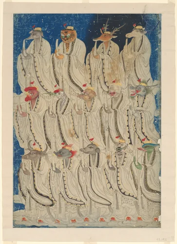 Fourteen Constellations by Unidentified Artist, painting, 1671-1699