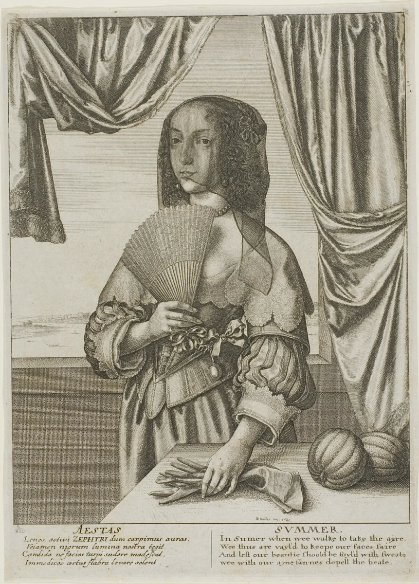 Summer by Wenceslaus Hollar, print, 1641