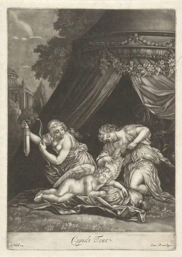 Amor wordt gekortwiekt by anonymous, print, 1662-1726