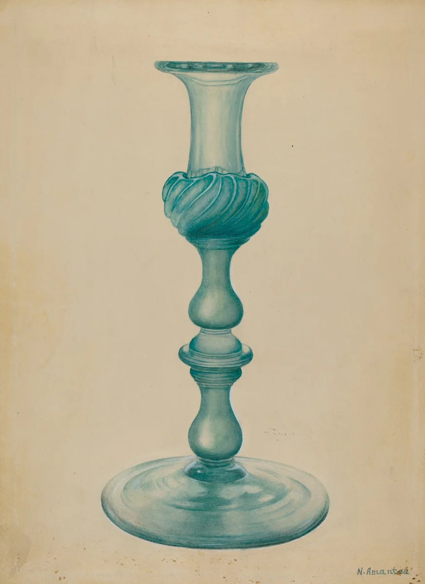 Candlestick by Nicholas Amantea, index of american design, 1936
