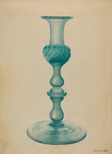 Candlestick by Nicholas Amantea, index of american design, 1936