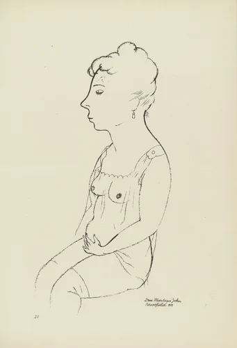 Louise (plate, folio 25) from Ecce Homo by George Grosz, illustrated book, 1922