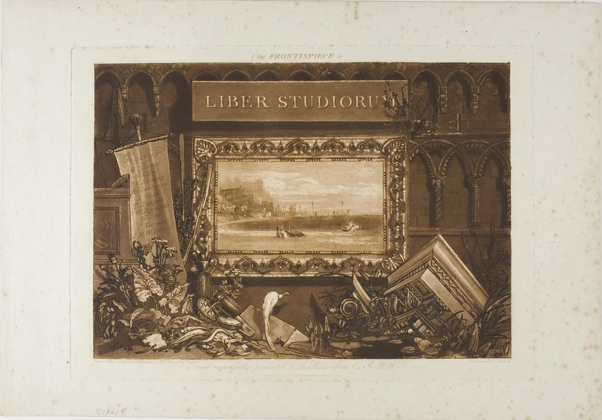 The Frontspiece to Liber Studiorum by Joseph Mallord William Turner, print, 1812
