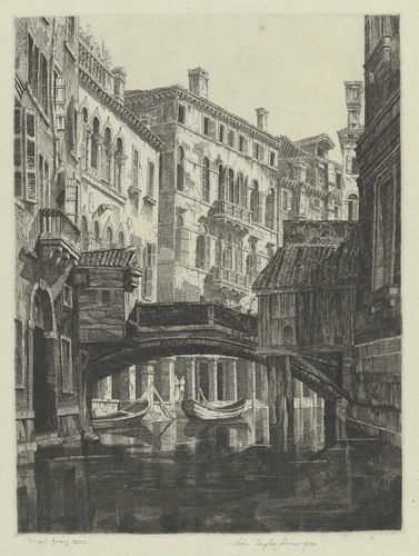 Rio del Santi Apostoli by John Taylor Arms, print, 1930