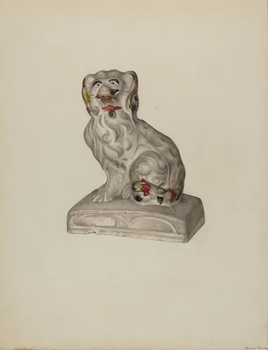 Prince Charles Spaniel by Mina Lowry, index of american design, 1940