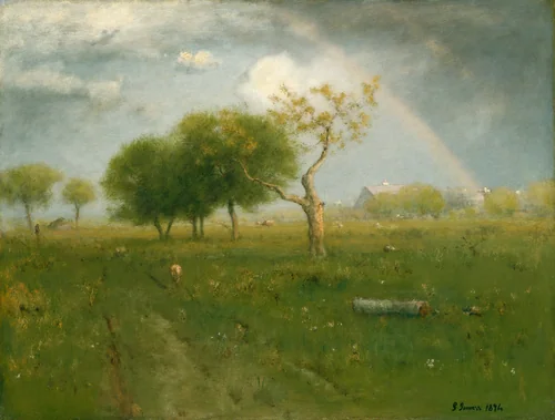 After a Summer Shower by George Inness, painting, 1894