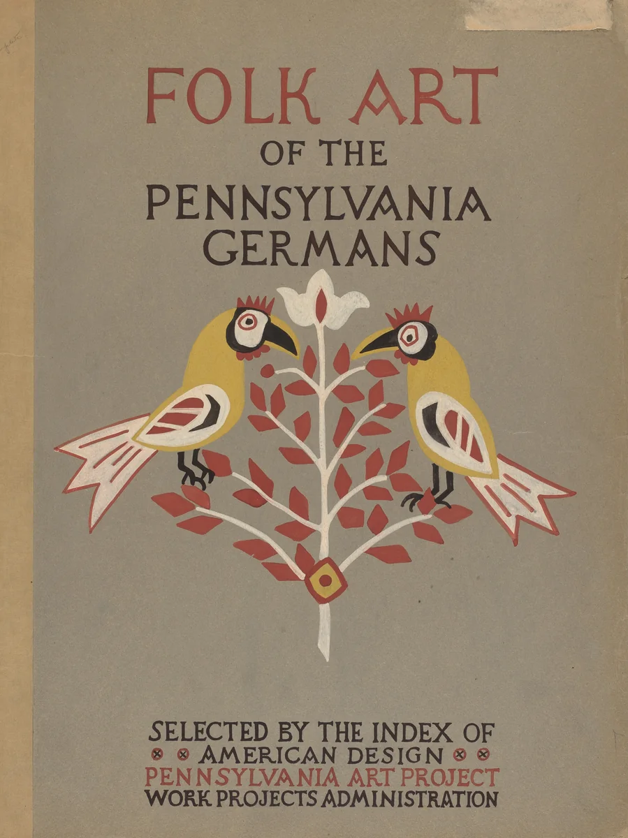 Study for Portfolio: "Folk Art of Rural Pennsylvania" by American 20th Century, index of american design, 1935-1942