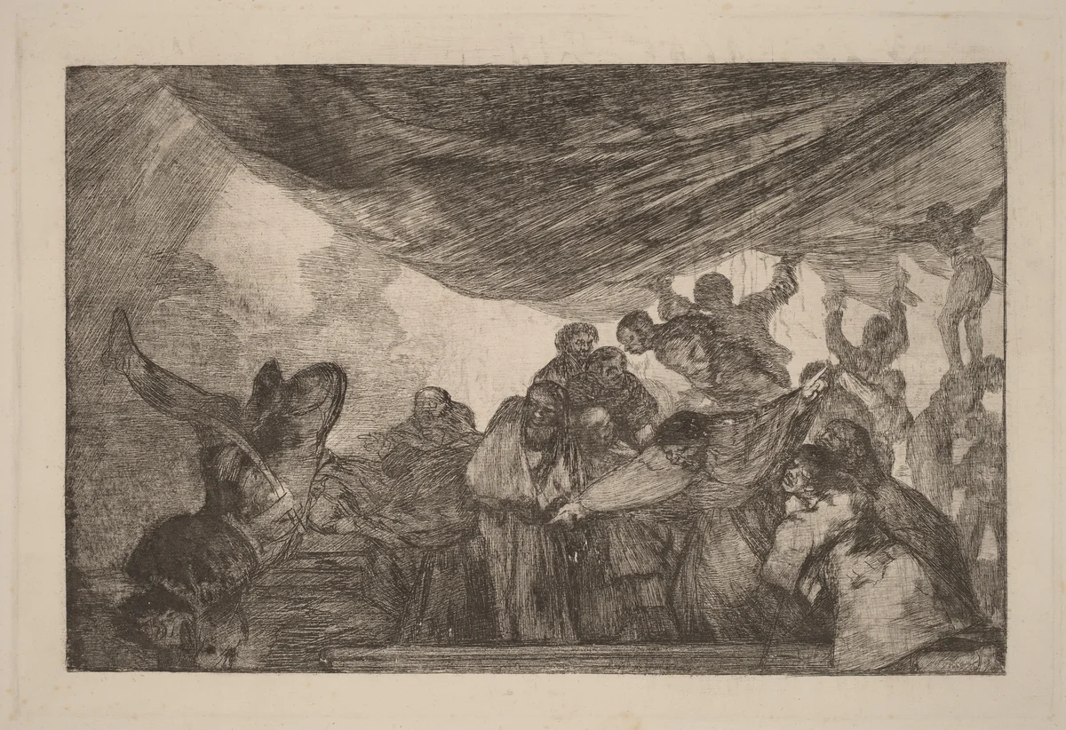 Disparate claro (Clear Folly) by Francisco Goya, print, 1816