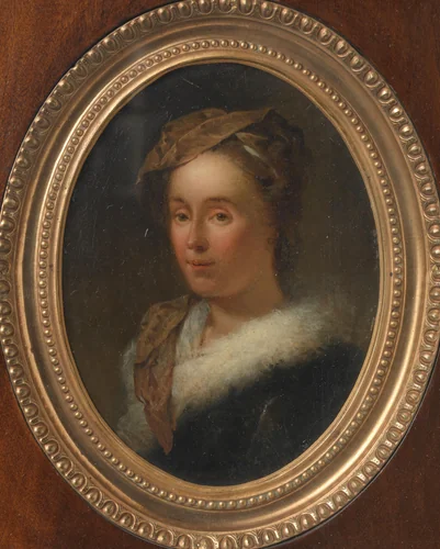 Portrait of Sara Stiermans, the Artist's Wife by Dionys van Nijmegen, painting, 1750-1798