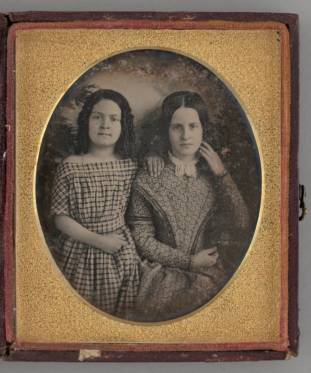 Untitled (Portrait of Two Girls) by Unknown maker, other, 1846