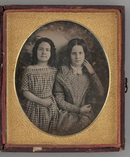 Untitled (Portrait of Two Girls) by Unknown maker, other, 1846