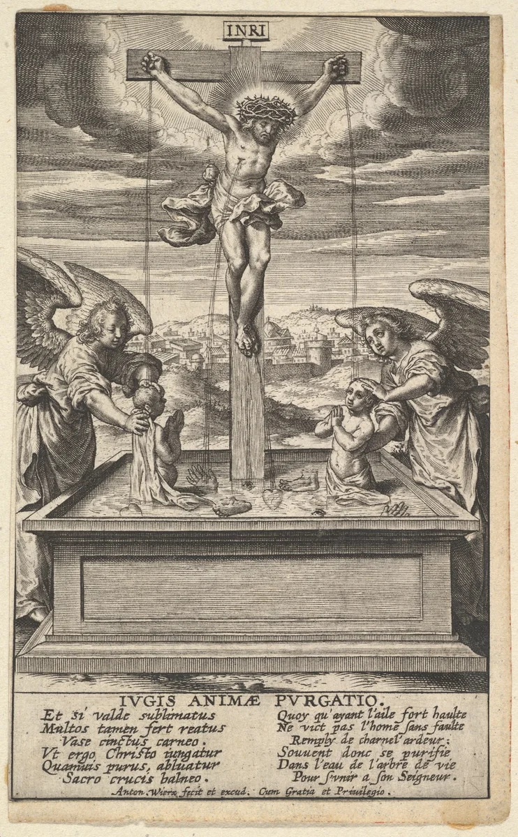 The Fountain of Life by Antonius Wierix, print, 1555-1604