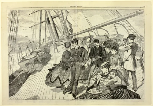 Homeward Bound, from Harper's Weekly by Winslow Homer, print, 1867