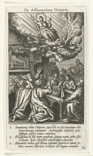 Hemelvaart van Maria by Boëtius Adamsz. Bolswert, print, 1590-1622