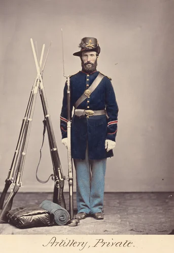 Artillery, Private by Oliver Willard, photograph, 1866