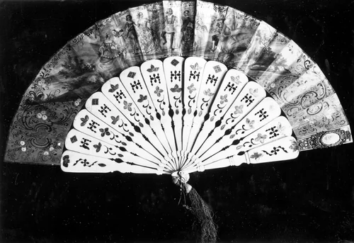 Fan by France, textile, 1801-1900