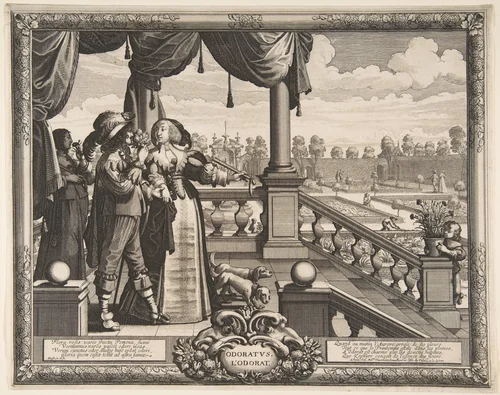 Smell by Abraham Bosse, print, 1633-1643