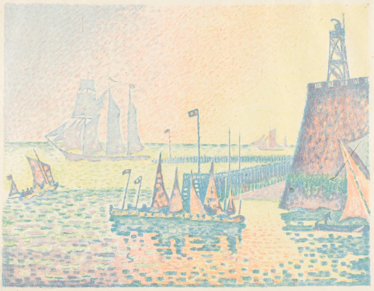 Evening (Le soir) by Paul Signac, print, 1898