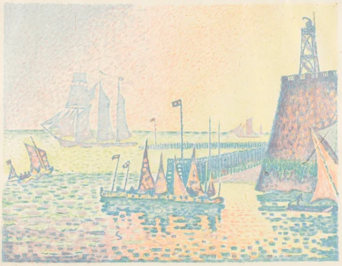 Evening (Le soir) by Paul Signac, print, 1898