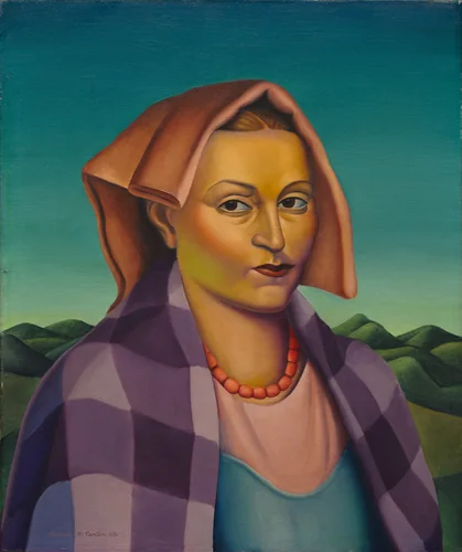 A Woman of the Sabines by Clarence Holbrook Carter, painting, 1928