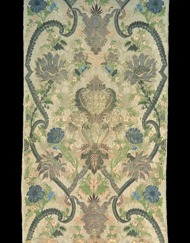 Panel (formerly a Curtain from a Sedan Chair) by France, textile, 1715-1725