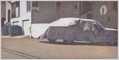 Covered Car--Missouri Street by Robert Bechtle, print, 2002