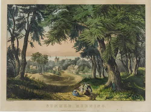Summer Morning by Frances Palmer, print, 1862