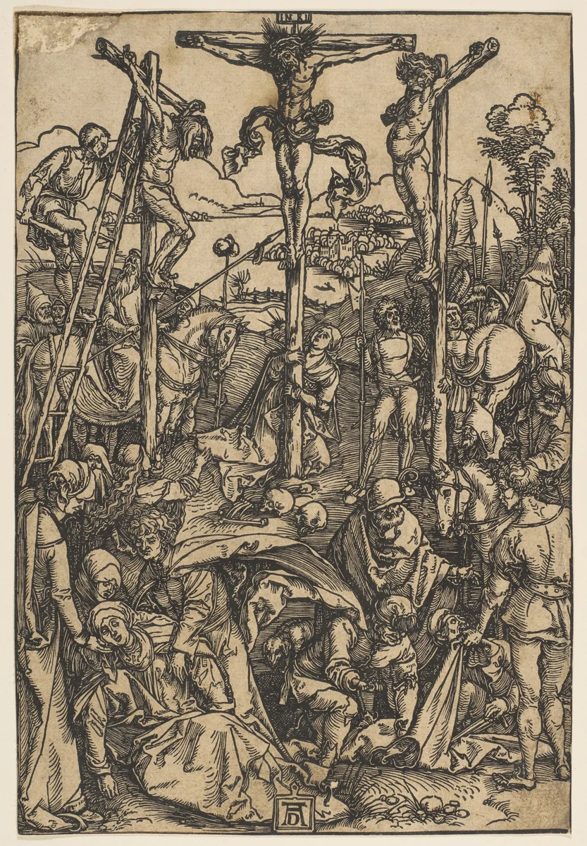 Calvary with the Three Crosses by Albrecht Dürer, print, 1503-1504