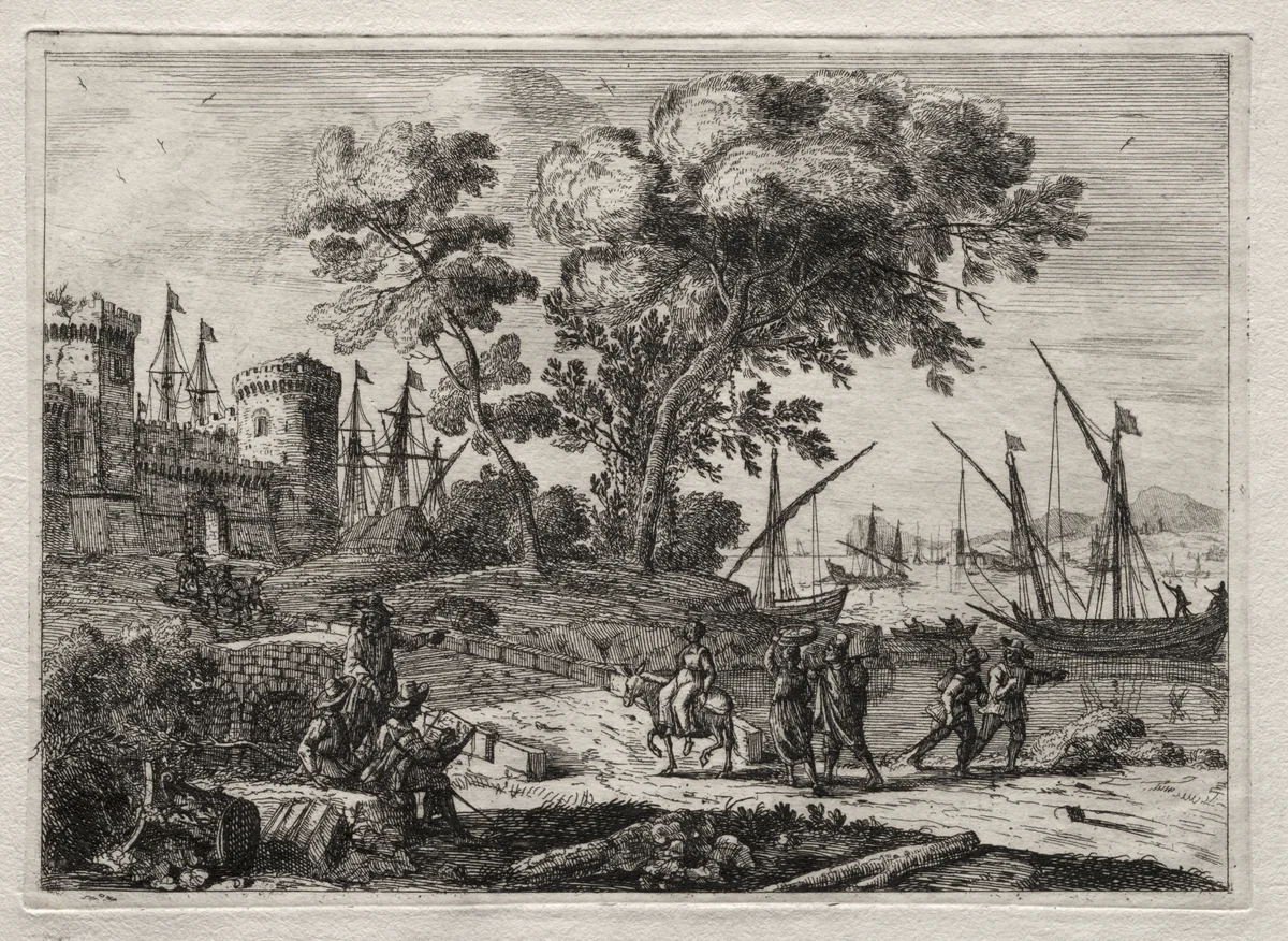 The Draughtsman by Claude Lorrain, print, 1620-1680