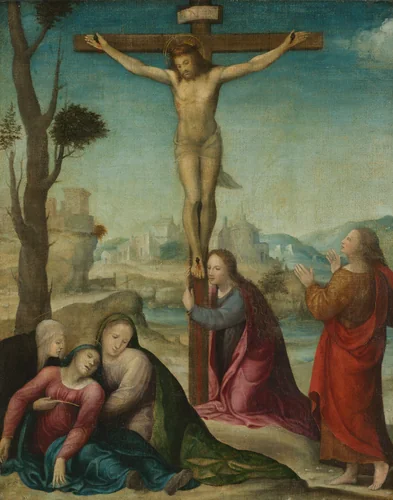 The Crucifixion by Sodoma, painting, 1500-1599