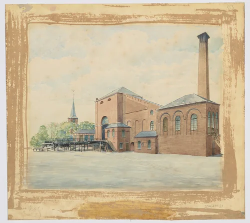 Perspective View from a series of Mines and Factories by Th Defoiss, drawing, 1900-1910