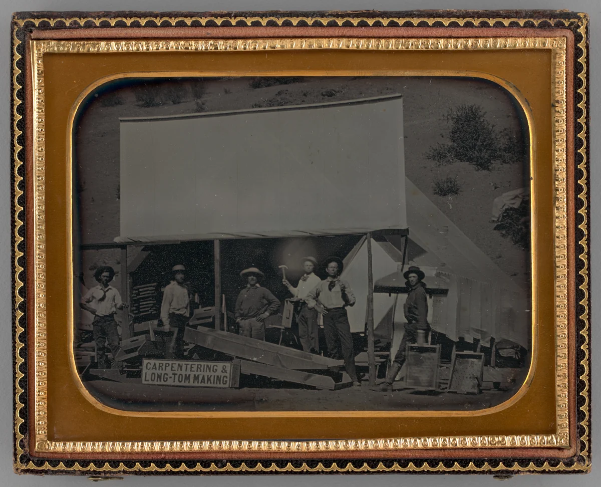 Untitled (Group of Carpenters) by Unknown maker, other, 1855