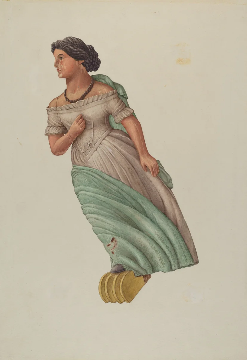Figurehead by Elizabeth Moutal, index of american design, 1937