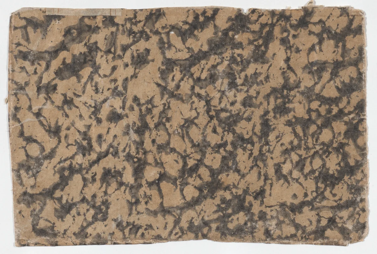 Sheet with overall splotchy pattern by anonymous, print, 1800-1900
